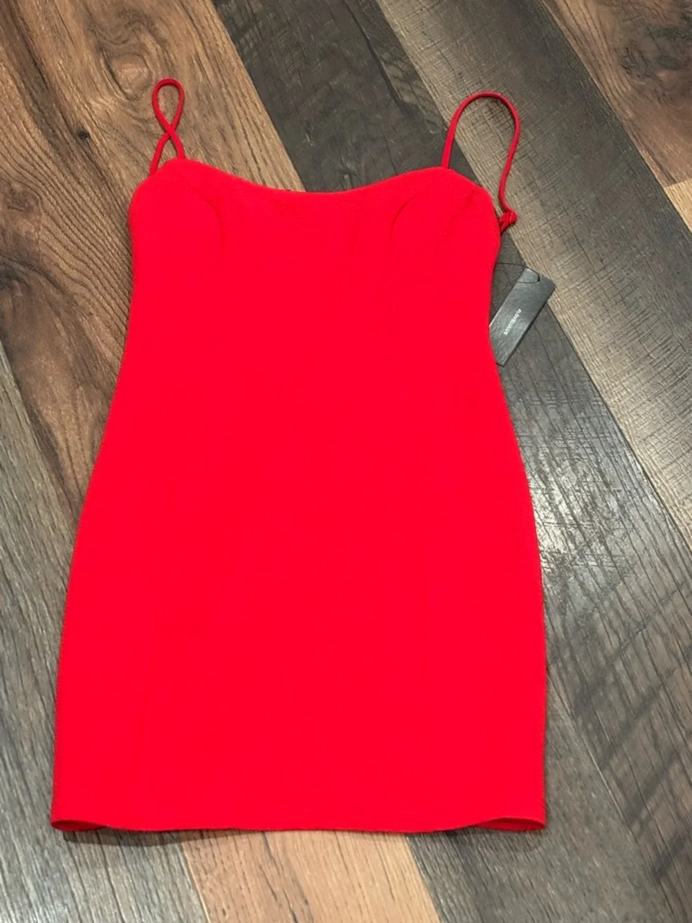 Lulu's NWT Flaunt It Red Bodycon Bodycon Mini Dress Size Small - Picture 2 of 10